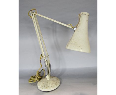 A mid 20th century cream Anglepoise lamp stamped Made in England Herbert Terry &amp; Son's Ltd Redditch.