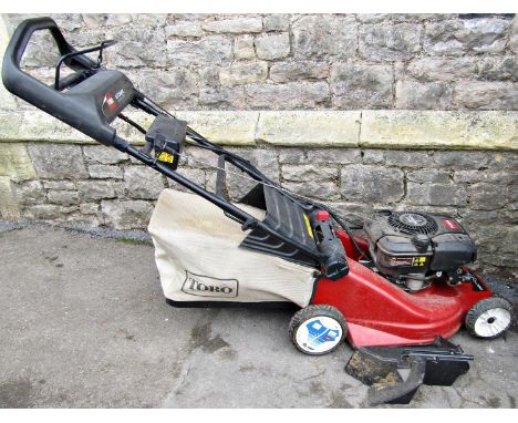 A Toro recycler petrol driven rotary lawn mower with automatic drive system and 650 series engine (af) 