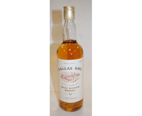 Dallas Dhu 12 year old Gordon and McPhail single Highland malt scotch whisky, 70cl, 40%, one bottle