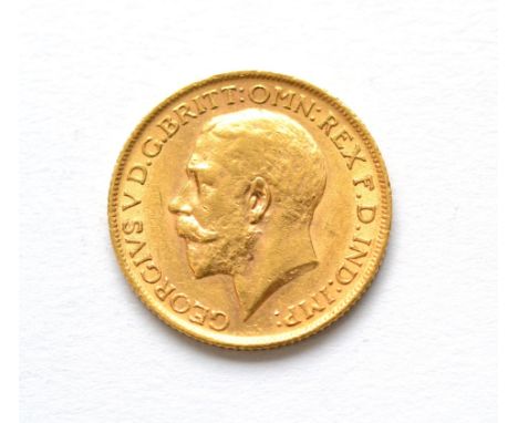 George V Sovereign 1912, light contact marks, GVF