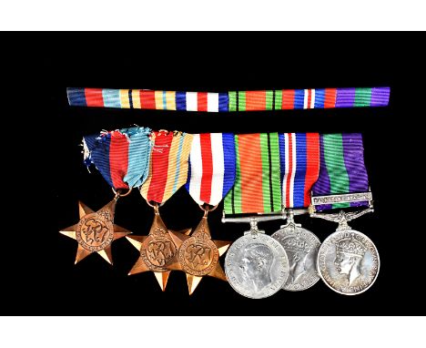 A WWII Royal Army Service Corps medals group, awarded to Driver G.G Bailey (T/45838), comprising a General Service 1918-62 wi