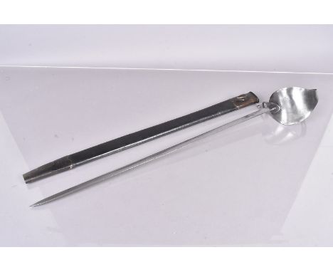 A British 1871 Pattern Naval Cutlass, with full steel hand guard, marked WD 14 to the 65cm long single edged blade, complete 