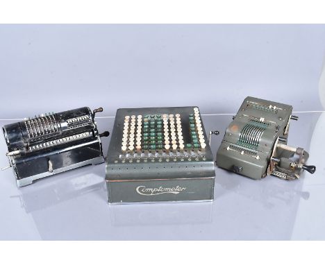 A collection of vintage Office Calculators, to include a Brunsviga, a Comptumeter by Felt &amp; Tarrant, Block &amp; Anderson