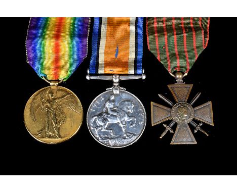 A WWI medal duo, awarded to Captain J Lawther, possibly Captain James Lawther of the Royal Army Vetinerary Corps, comprising 