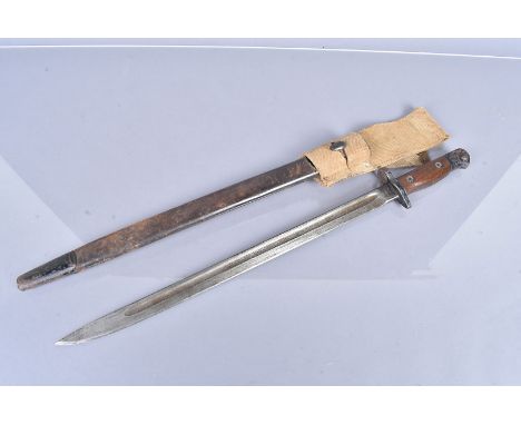 A 1907 Pattern SMLE bayonet by JAC, dated '11 and '15, complete with scabbard and frog 