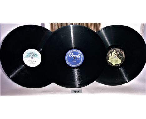 Twenty-six 12-inch Cantorial and Jewish records, by Fenigstein, Fleischmann (2), Ganchoff (2), Juvelier, Jolson, Karniol, Kus
