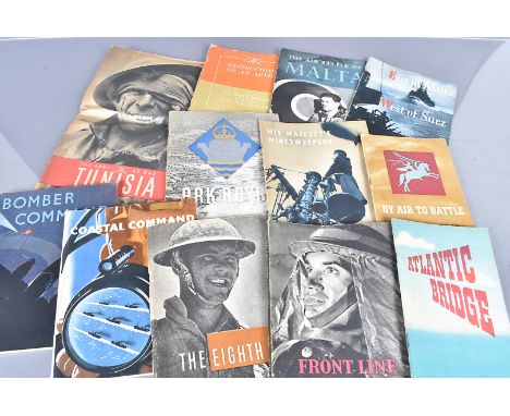 A small collection of mid 20th Century military magazines, to include Atlantic Bridge, Frontline 1940-41, By Air To Battle, H