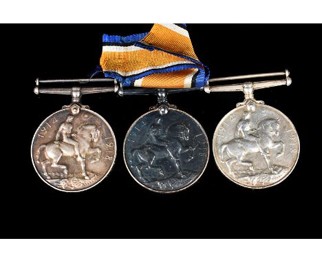 Three WWI War medals, awarded to Gunner Thomas Donovan (86531) Royal Artillery, Private Charles L Williams (3343) and Private