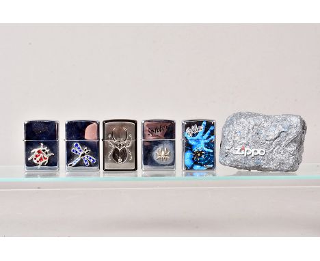 Arachnids and Insects, a group of five Arachnid and Insect related Zippo Lighters, to include, the Special Edition Permute Sp