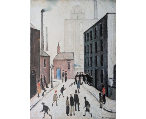 Laurence Stephen Lowry (English, 1887-1976), INDUSTRIAL SCENE, offset colour lithograph, signed in pencil, 119 from the editi
