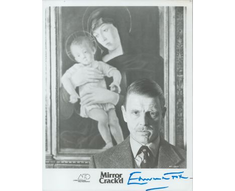 Edward Fox signed 10x8 black and white The Mirror Is Crackd promo photo. Fox OBE (born 13 April 1937) is an English actor. He