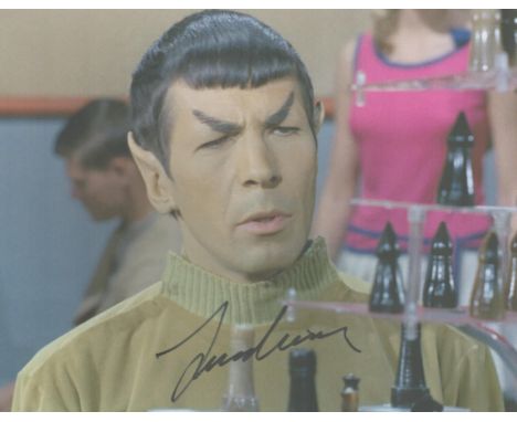 Leonard Nimoy signed 10x8 colour photo. Nimoy (March 26, 1931 - February 27, 2015) was an American actor who achieved interna