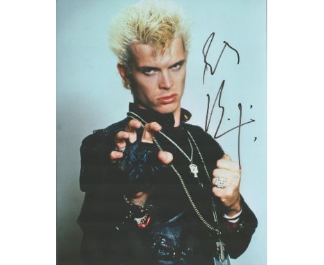 Billy Idol signed 10x8 colour photo. Idol, is an English American singer and songwriter. He first achieved fame in the 1970s 
