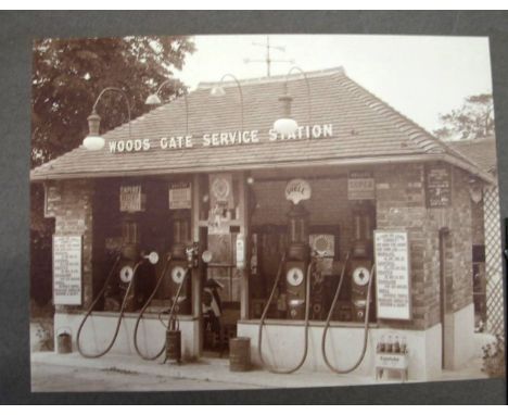 PHOTOGRAPHY / TRANSPORT, group of 19th and early 20th century photographs of trains &amp; cars, with a manuscript railway poe
