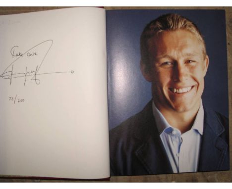 [RUGBY] WILKINSON (Jonny) My World, SIGNED Limited Edition, No. 73 of 200 copies, slipcase, Headline, 2004.