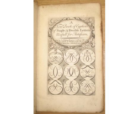 [CYPHERS] NUTTING (J., Engraver &amp; Print Seller), A New Book of Cyphers of Single &amp; Double Letters, 8vo, 31 engr. pp. 