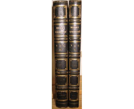 [WINCHESTER] MILNER (J.) &amp; HUSENBETH (F.) History and Survey of the Antiquities of Winchester, 2 vols., 21 plates, black 