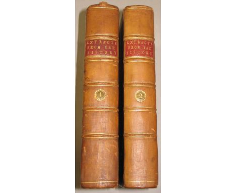 HERON (R.) Elegant Extracts of Natural History, 2 vols, 8vo, contemp, calf, Edinburgh, 1792.