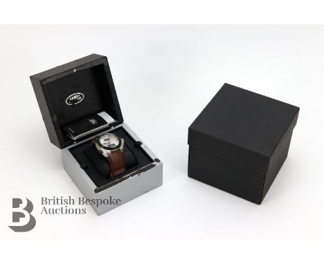 Land Rover 100 meter water resistant chronograph digital wrist watch, complete with box and papers.&nbsp;