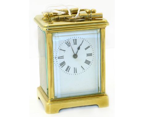 A carriage clock. We are unable to do condition reports for this sale.