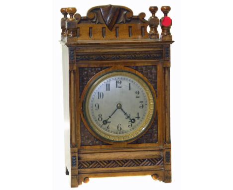 Victorian walnut cased 8-day bracket clock marked W&amp;H ( Winterhalder &amp; Hofmeier) We are unable to do condition report