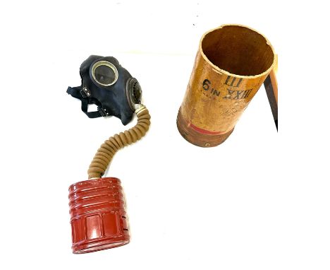 Vintage cased gas mask 