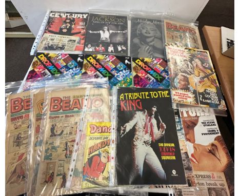 Selection of vintage Annuals includes Beano, Jackson 5, the express Century etc
