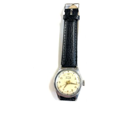 Vintage Swiss made services 'Navigator' wristwatch, untested 