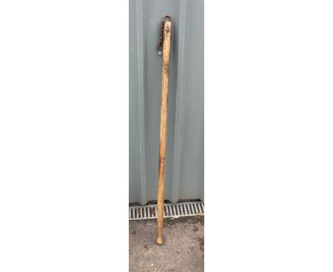 Vintage bull leader and leader pole 