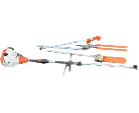 Eckman Petrol multi tool hedge cutter, chain saw etc. working order 