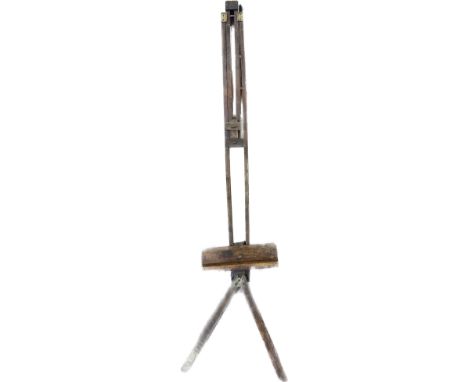 Large vintage artist easel approximately 68 inches tall