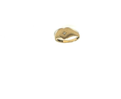 9ct gold diamond ring weight 1.5g