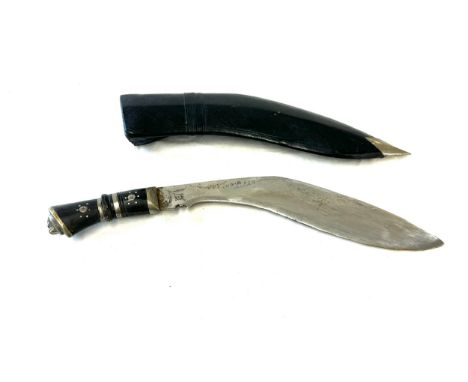 Vintage Gurka knife, marked India to the blade 