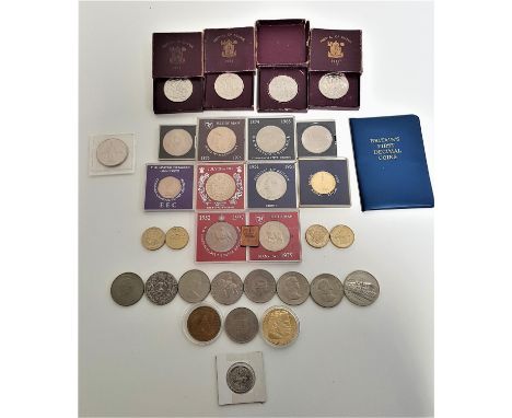 SELECTION OF COMMEMORATIVE COINSincluding Berlin Airlift Philatelic Medallic Cover, five festival of Britain crowns, Souvenir