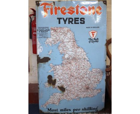 A group of four enamel advertising signs, together with three vintage tins