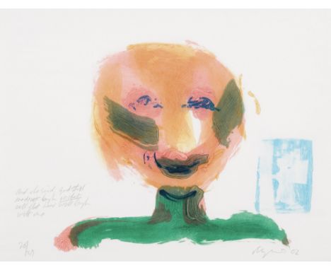 Brian Maguire
AND SHE SAID.... ME
Lithograph, 20 " x 26 " ,signed and dated 2002.