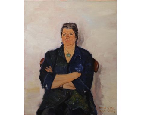 Mick O'Dea
PORTRAIT OF BERNADETTE MADDEN
oil on canvas, 23 1/2" x 20" , signed.&nbsp;