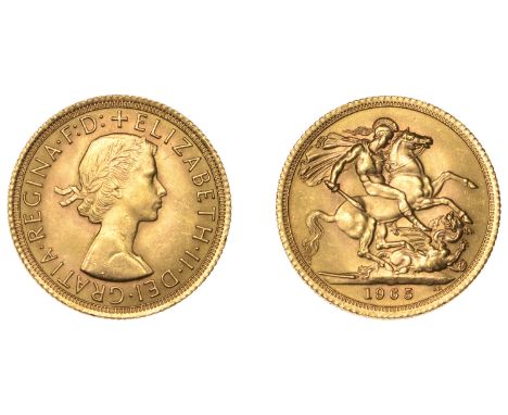 Elizabeth II (1952-    ), Sovereign, 1965 (M 303; S 4125). Light marks, good extremely fine  £300-£340