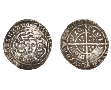 Edward IV (First reign, 1461-1470), Light coinage, Groat, Norwich, mm. sun, n on breast, quatrefoils by neck, 2.90g/6h (N 158