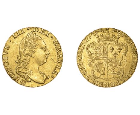George III (1760-1820), Pre-1816 issues, Half-Guinea, 1777, fourth bust (EGC 819; S 3734). A few light marks, otherwise very 