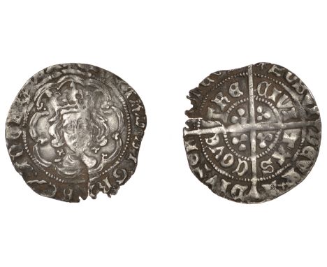 Edward IV (First reign, 1461-1470), Light coinage, Halfgroat, Coventry, class VI, mm. sun, crosses by neck, 1.10g/9h (B&W p. 