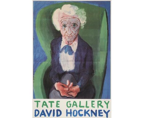 After David Hockney OM, CH, RA (b.1937)  ''My Mother, (Bridlington)'' 1988 Signed, offset lithographic poster, from an editio