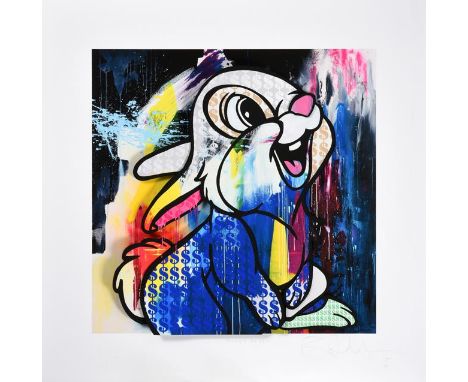 Ben Allen (b.1979) ''Money Rabbit''  (2020) Signed, inscribed, stamped and numbered 21/50, UV print with 3D-construction, 60c