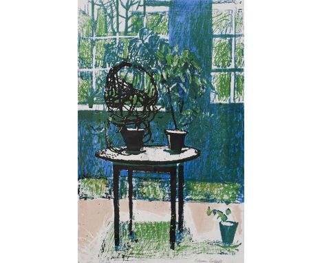Edwin La Dell (1914-1970)  ''The Studio'' Signed, inscribed and numbered 2/50, lithograph, 59.5cm by 38.5cm  Artist's Resale 