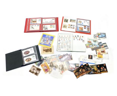 Stamps, first day covers, etc. 