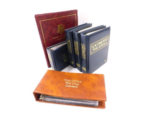 A quantity of first day covers, to include locomotives, etc. 