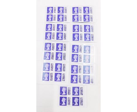 Ten books of four first class stamps. 