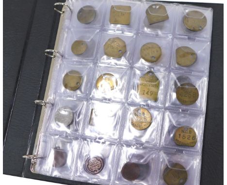 A group of coins, tokens and medallions, to include locker tokens, regular attendance badges, Coronation medal, shield fobs, 