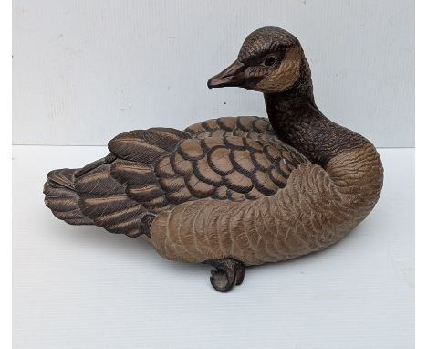 A Poole Pottery limited-edition stoneware Canada Goose, modelled and sculptured by Barbara Linley Adams, 25 x 41 cm, 412/500,