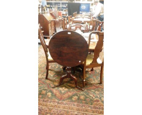 A George III mahogany tip-top tripod table